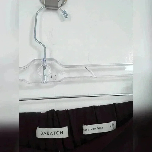 Aritzia Babaton Cohen Eggplant Pants Size 4 - Picture 2 of 3